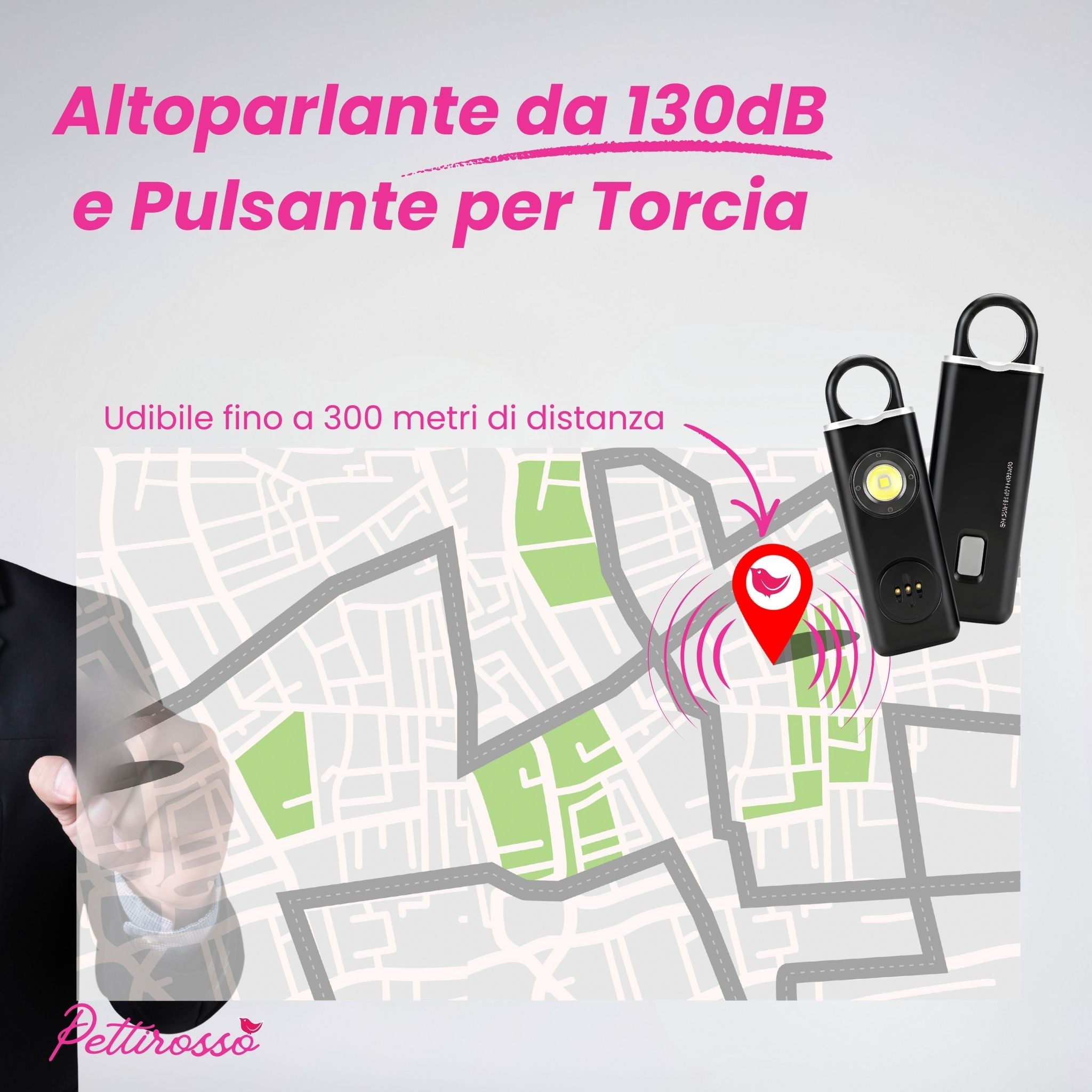 PETTIROSSO® Allarme Personale